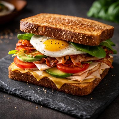 Turkey egg sandwich