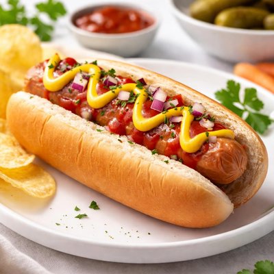 Turkey hot dog