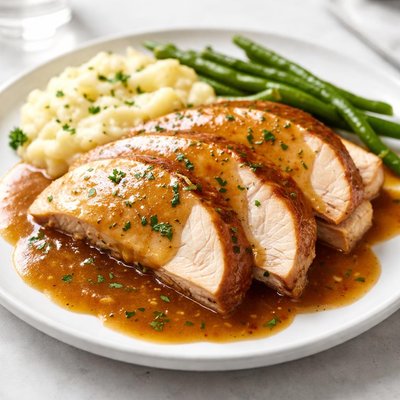 Turkey in roast sauce