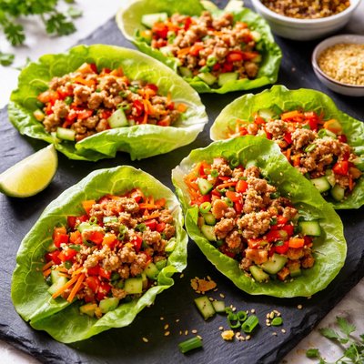 Turkey lettuce wraps