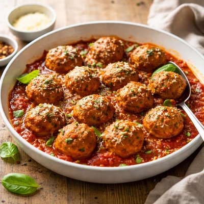 Turkey meatballs with marinara sauce