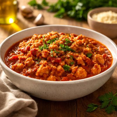 Turkey mince in tomato sauce