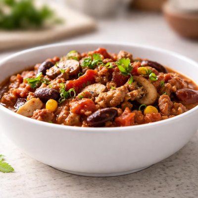 Turkey mushroom chili