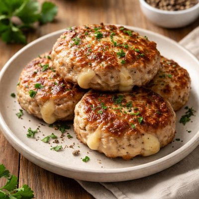 Turkey patty with cheese