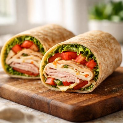 Turkey pepperjack wrap