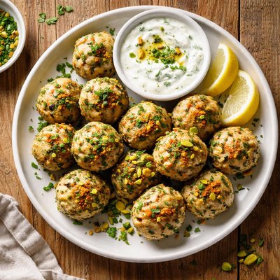 Turkey pistachio meatball