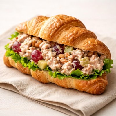 Turkey salad on crusaunt