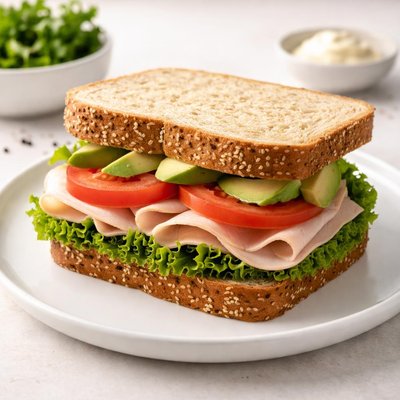 Turkey sandwhich wheat bread
