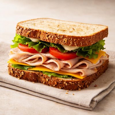 sándwich de pavo con queso