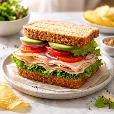 Turkey sandwich wheat bread