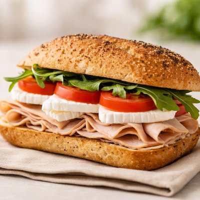Turkey sandwich with brie