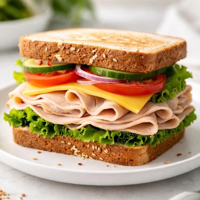 Turkey sandwich with cheese