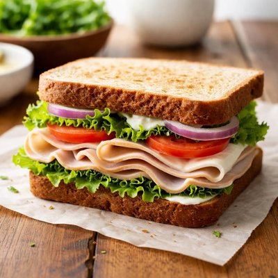Turkey sandwich with mayo