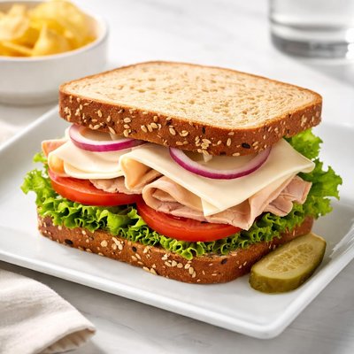 Turkey sandwich with provolone