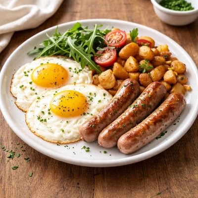 Turkey sausage and egg