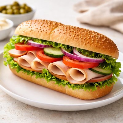 Turkey sub sandwich