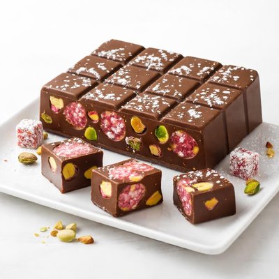 Turkish delight chocolate block