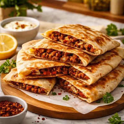 Turkish stuffed flatbread