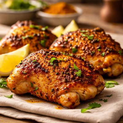 Turmeric chicken thigh