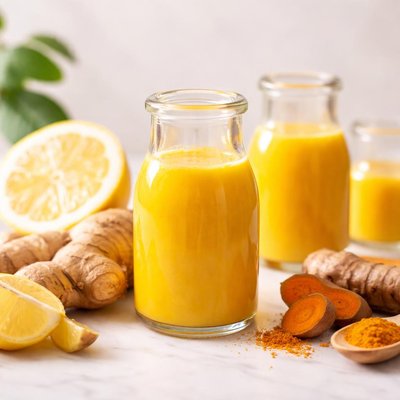 Turmeric ginger wellness shot