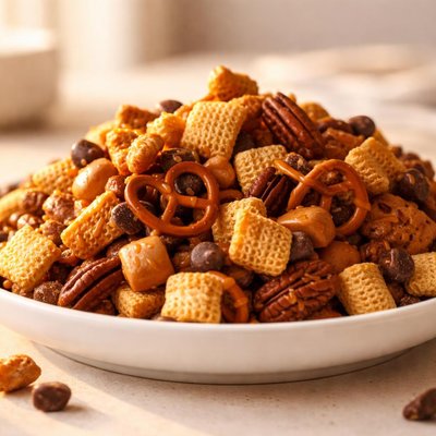 Turtle chex mix