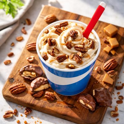 Turtle pecan blizzard