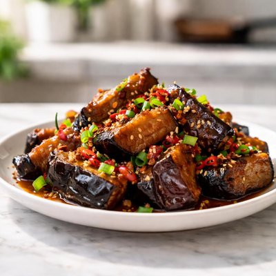 berenjena cocida dos veces