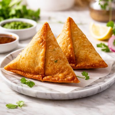 Two big samosas
