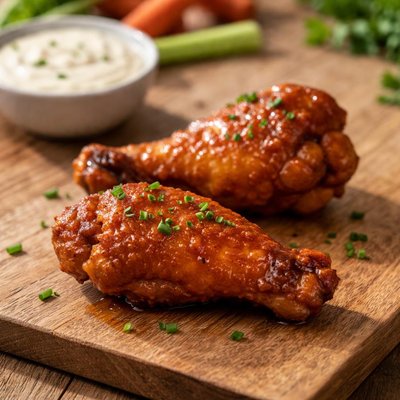 Two buffalo chicken wings