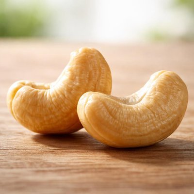 Two cashew nuts