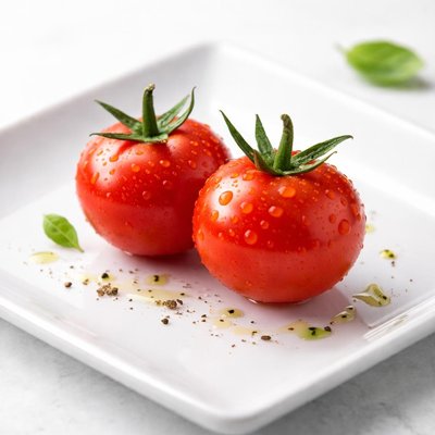 Two cherry tomatoes