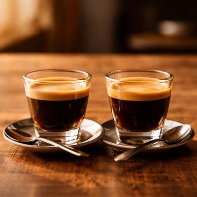 Two espresso shots