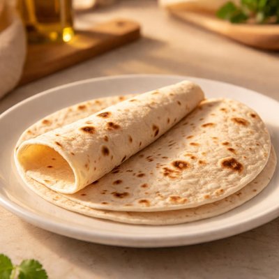 Two flour tortillas