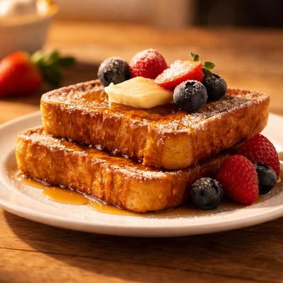 Two pieces french toast