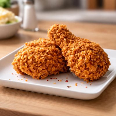 Two pieces of chicken from kfc