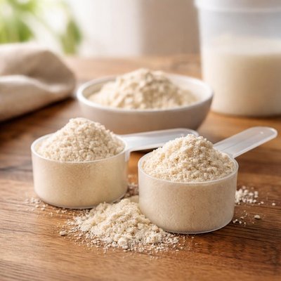 Two scoops of vital protein powder