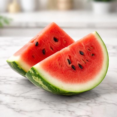 Two slice watermelon