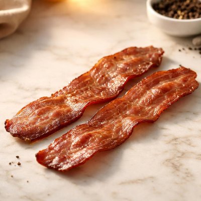 火鸡培根两片