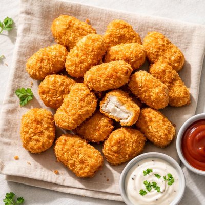 Nuggets de pollo fritos al aire Tyson