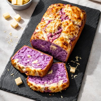 Ube cheese loaf