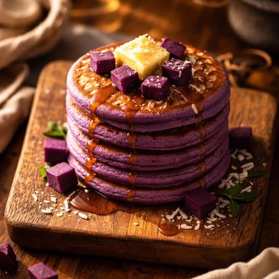 Ube pancake