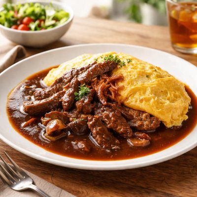 Ucc beef omurice