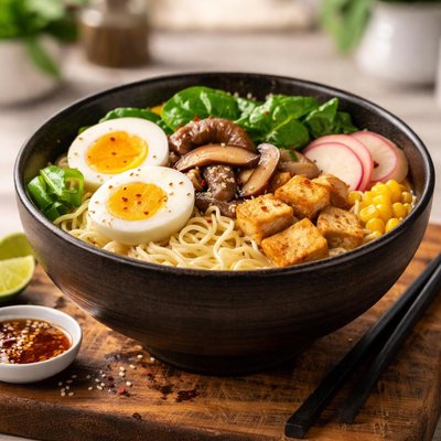 Umaimon vegetarian miso ramen