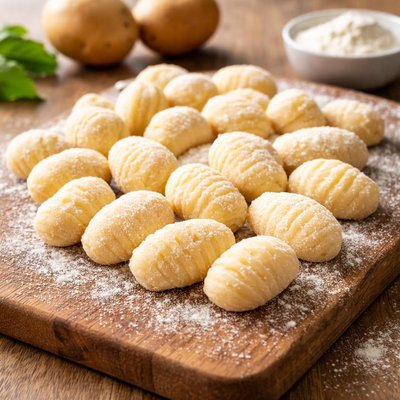 Uncooked gnocchi