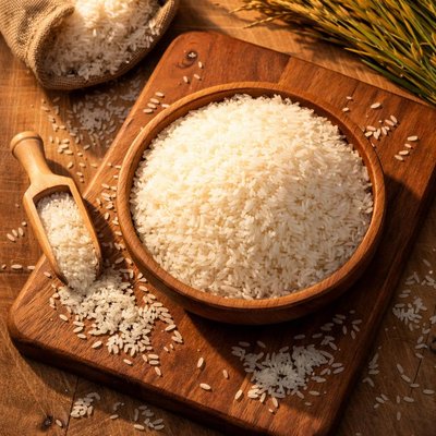 Uncooked jasmine rice