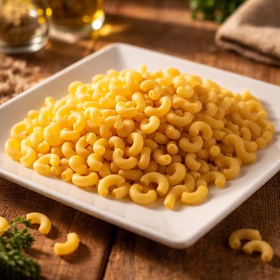 Uncooked macaroni