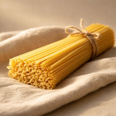 Uncooked spaguetti