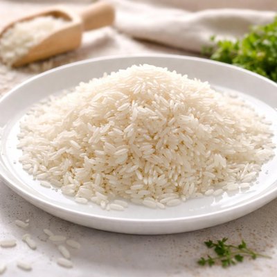Uncooked white rice
