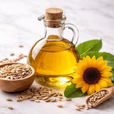 Unrefined sunflower seeds oil