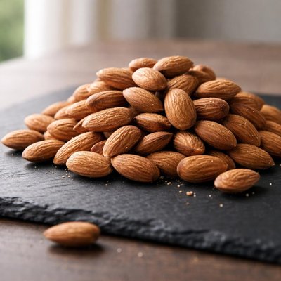 Unsalted dry roasted almonds
